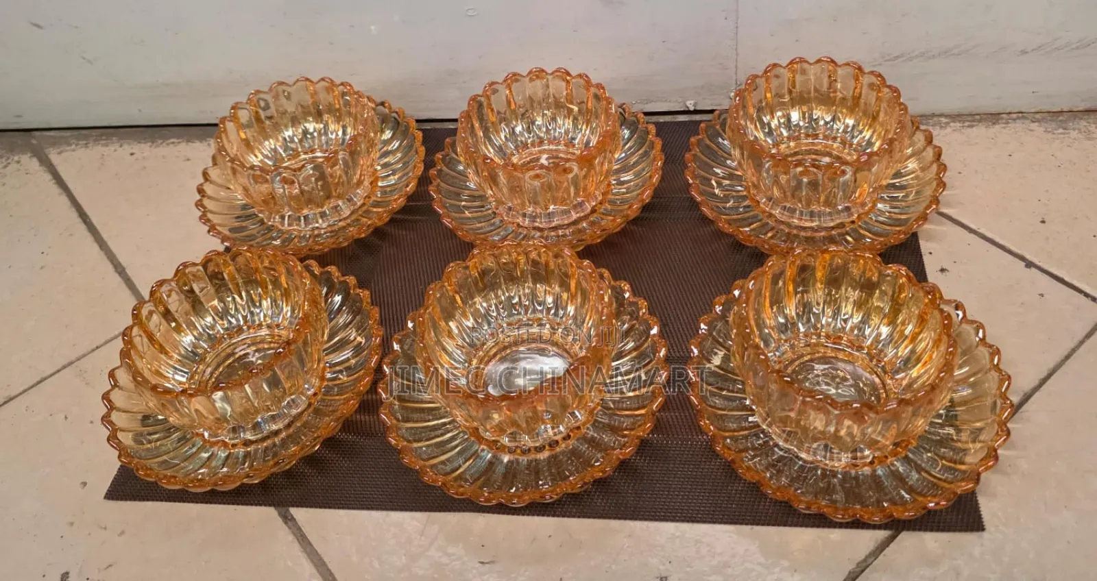 12 Set of Salad Bowl and Mugs