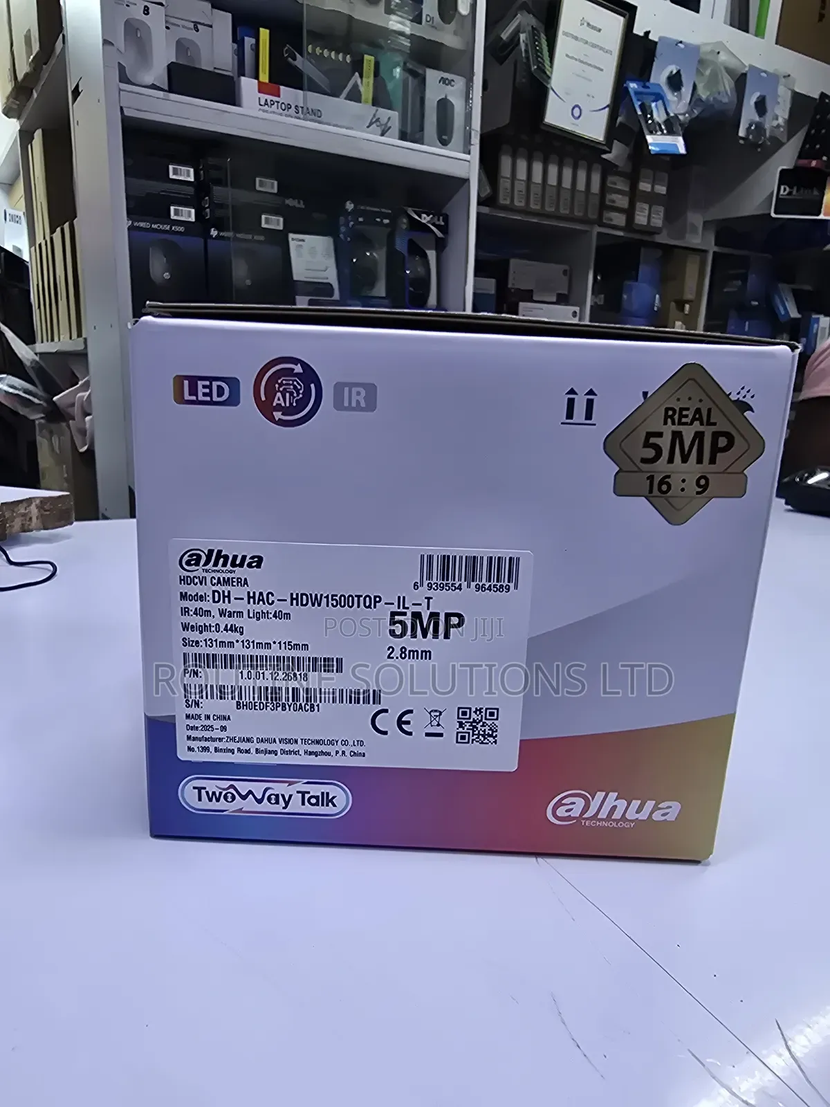 Dahua Hd Dome Camera 5mp 2.8mm Two Way Talk Smart Light