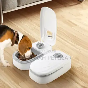 Pop-Open Timed Automatic Pet Food Feeder, Wet or Dry, 1 and 2 Meals