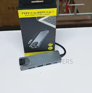5 in 1 Usb C Dock With Hdmi Lan and Charging