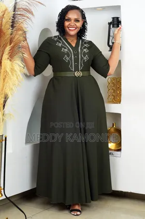 Jungle Green Chiffon Dress