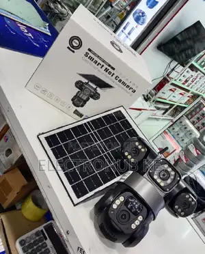 4g V380pro Tripple Lens Solar Camera Remote Viewing