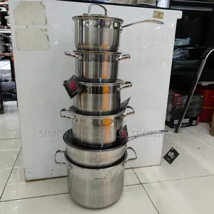12pcs Stainless Steel Cookware Set