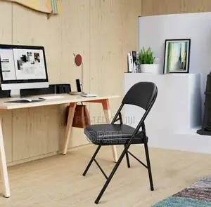 Office Chair : Metal Foldable Padded Office Study Chair