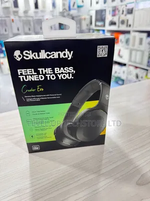 Skullcandy Crusher Evo Wireless Over-ear Bluetooth Headphones- Black