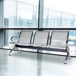 Unpadded Link Reception Waiting Chair