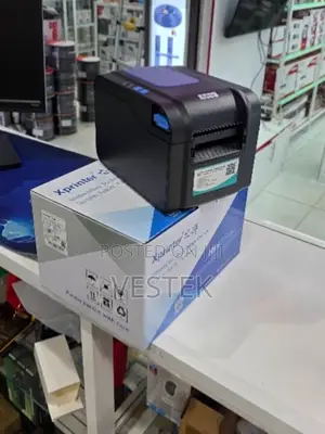 Xp-370b Direct Thermal Desktop Barcode Label Printer 203dpi Lan Black