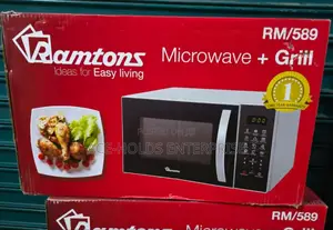 Ramtons 23 Litres Rm589 Microwave Oven With Grill Rm589 (Silver)