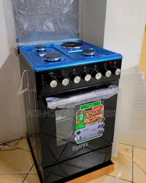 50×55 Syinix 3+1 Standing Gas Cooker With Electric Oven Cooker