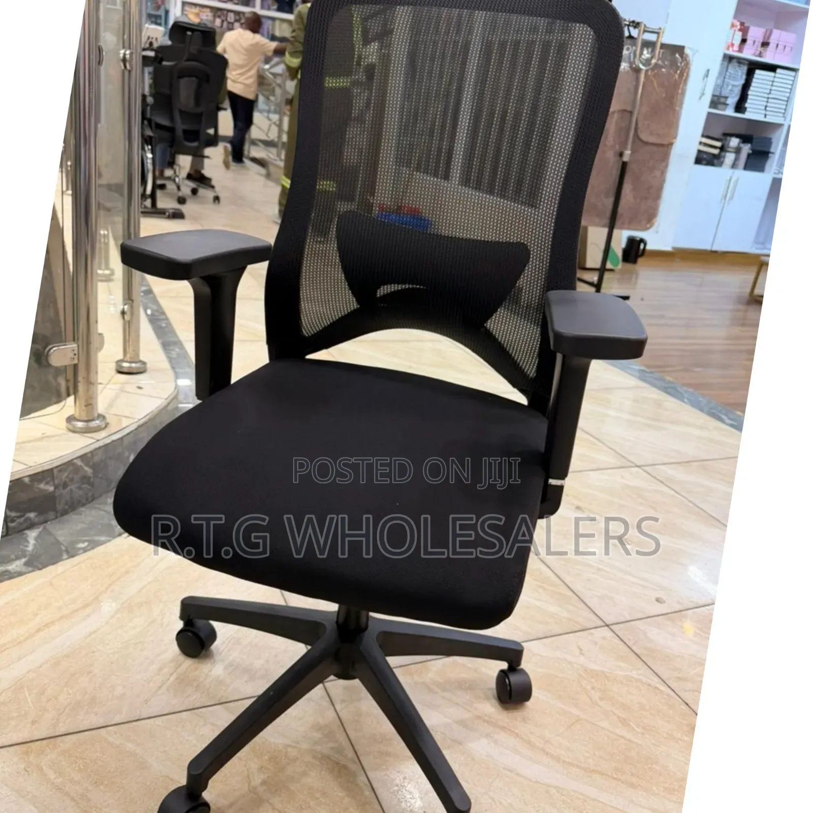 Mid‐Back Ergonomic Mesh Desk Chair – Adjustable Comfort
