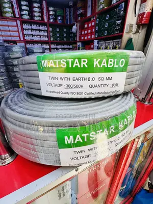 Matstar 6.0mm Twin With Earth Cable – Heavy Duty Power Cable