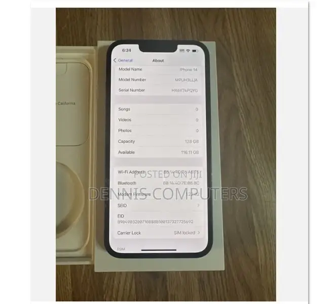 New Apple iPhone 14 128 GB Black
