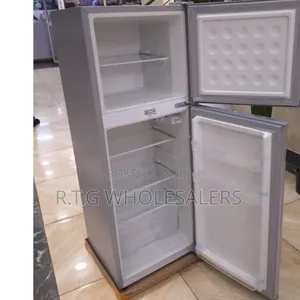 Volsmart 138l Mini Double Door Fridge – Top Freezer With Lock Key