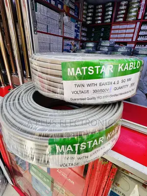 Matstar 4.0mm Twin With Earth Cable – Original Quality