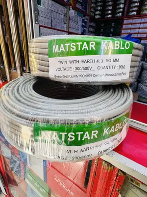 Matstar 4.0mm Twin With Earth Cable – Durable House Wiring Solution