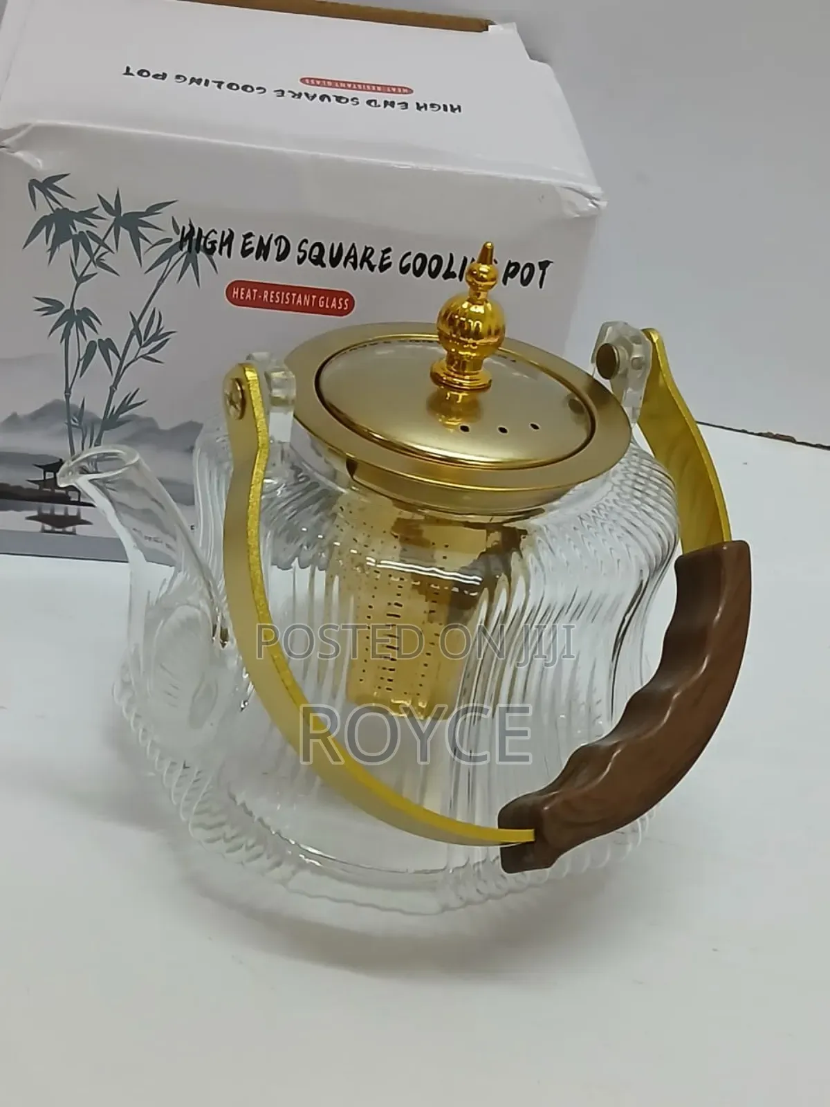 Borosilicate Glass Tea Pot With Infuser- 1.2l