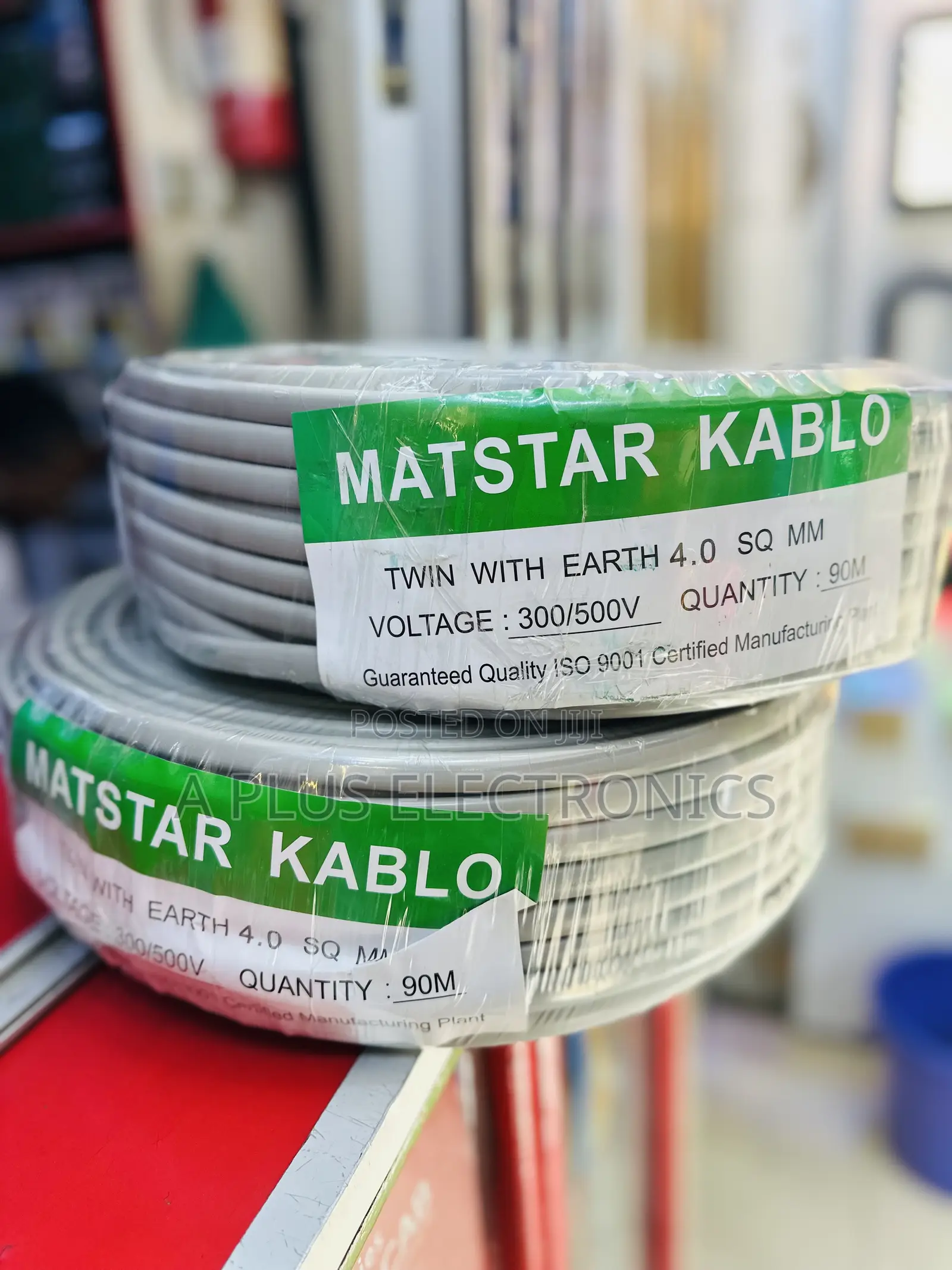 Matstar 4.0mm Twin With Earth Cable – Strong Insulated Power Cable