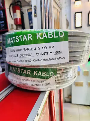 Matstar 4.0mm Twin With Earth Cable – Strong Insulated Power Cable