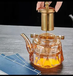 Borosilicate Glass Tea Pot With Infuser- 1.2l