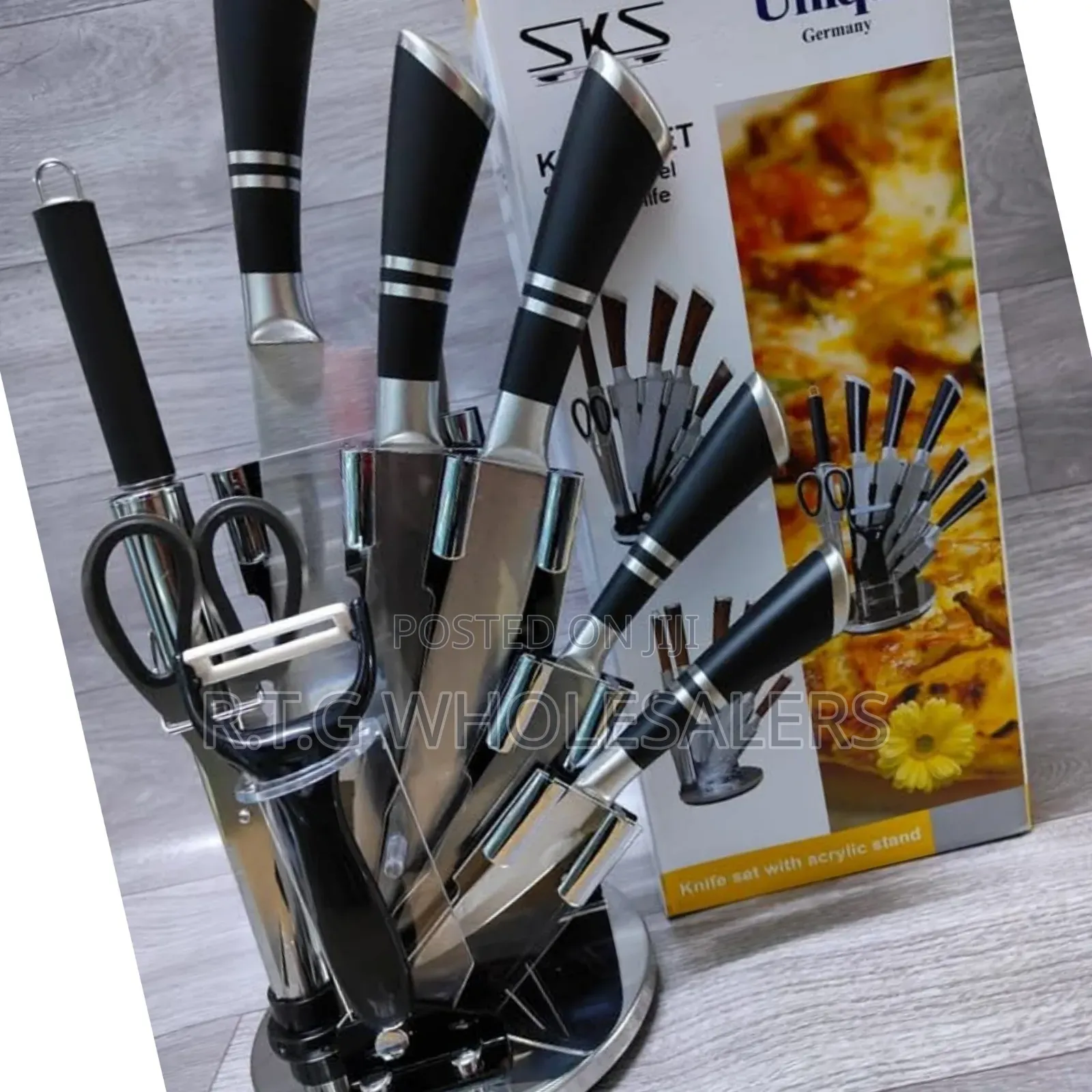 Executive Unique Knife Set With Stand