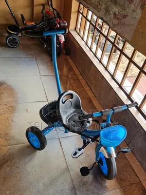 Tricycle With a Push Handle