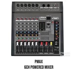 Pmax Pmx608du 6-Channel Powered Audio Mixer