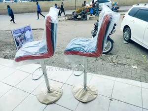Red-Cushioned Stool