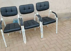 Black Cushioned Chair