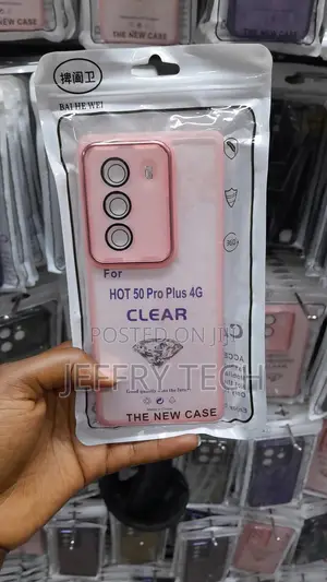Acrik Infinix Hot 50 Pro 4g Transluscent Matte Phone Case -Pink
