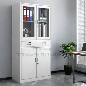 Two Door Metallic Office Storage Cabinet