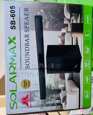 2.1ch Solarmax Soundbar Multimedia Speaker System Woofer