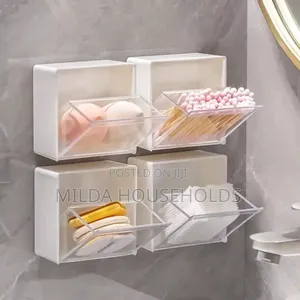 2pcs Set Plastic Wall Mounted Storage Box