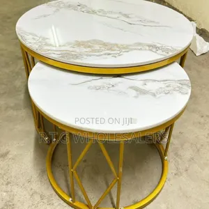 Modern Luxury 2‐In‐1 Marble Nesting Tables – Elegant Design