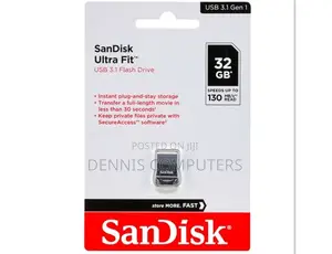 32 Gb Sandisk Ultra Fit With 130mb/S Read Speed.