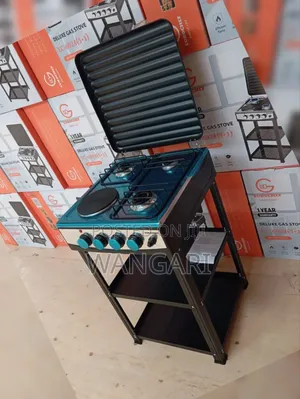 Eurochef 3 Gass and 1 Electric Standing Cooker With Shelves