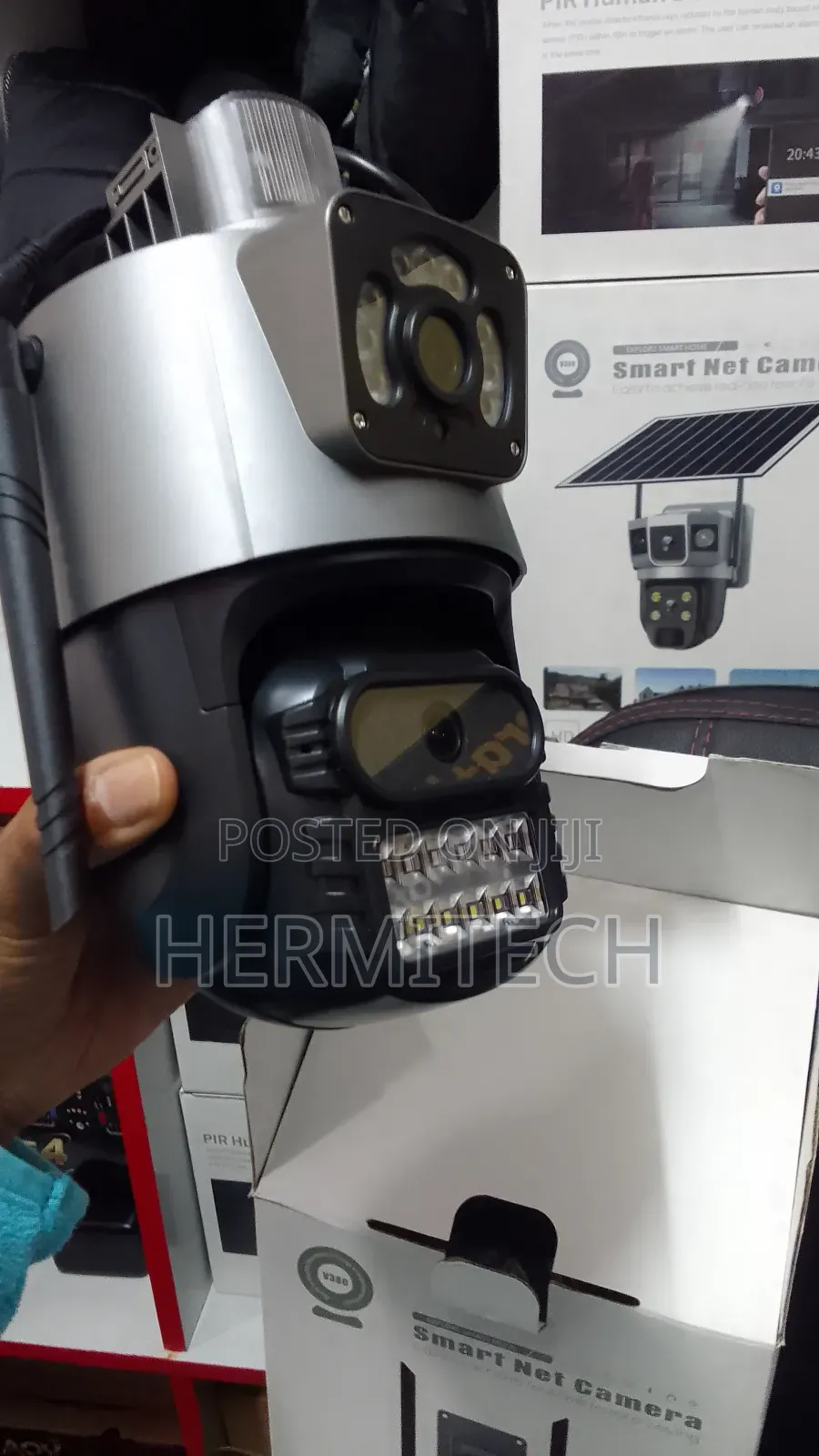Dual Lense CCTV With Clear Night Vision Wifi Enabled CCTV