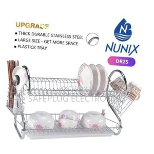 Nunix 2 Tier Kitchen Stainless Utensils Storage/Dish Rack