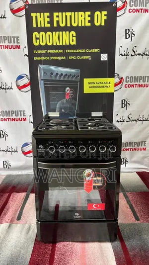 Everest Black BJS 3+1 60*60 Standing Oven