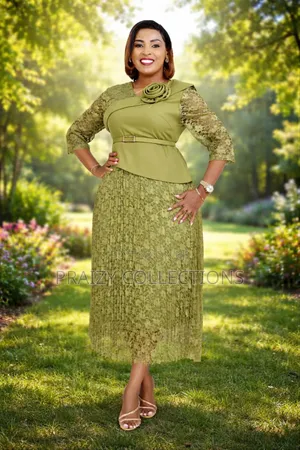 Beautiful Layered Lace Midi Dress