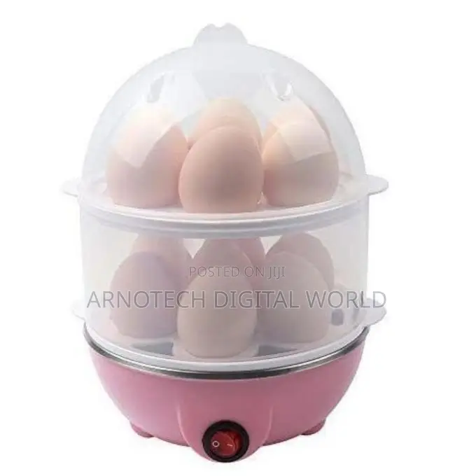 Double Layer Electric Egg Boiler Automatic Off 14 Egg Poacher