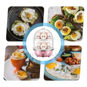 Double Layer Electric Egg Boiler Automatic Off 14 Egg Poacher