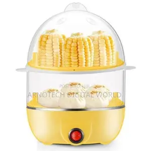 Double Layer Egg Boiler Egg Vegetable/Corn Steamer