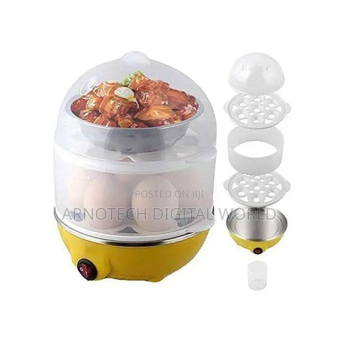 Double Layer Egg Boiler Egg Vegetable/Corn Steamer