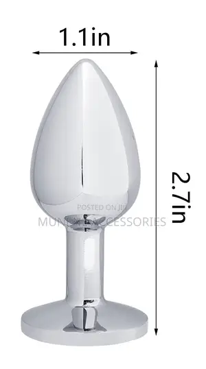 Jeweled Butt Plug Sex for Women Men Couples Stainless Steel Toy 50g