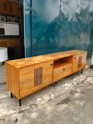 Tv Stand -brown Natural Board