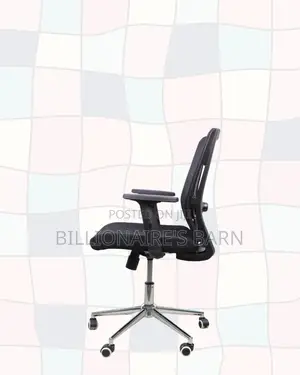 Mid-Back Chair Chrome Base • Space-Saving Fit