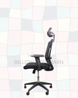 Black Ergonomic Office Chair | Neat Look, Adjustable Headrest