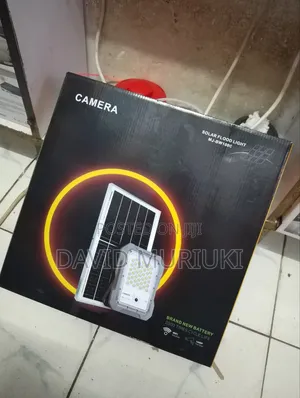 Solar Floodlights Mj Bw 100w With a CCTV Camera