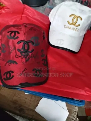 2pcs Chanel 3d Logo Embroidered Caps