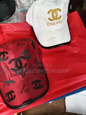 2pcs Chanel 3d Embroidered Breathable Polyester Caps